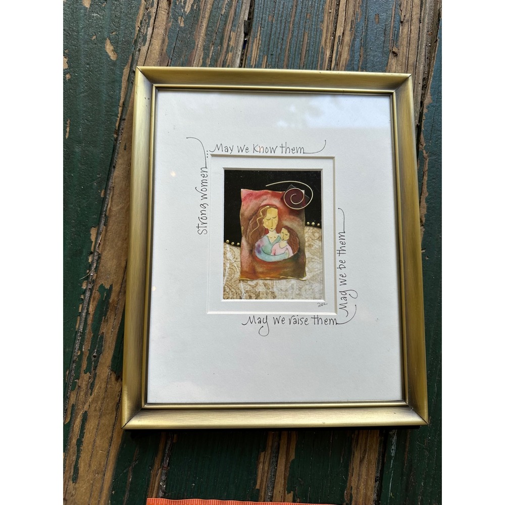 Lawrence Frames Strong Women May We Know Them Framed Art Gold Tone 8x10